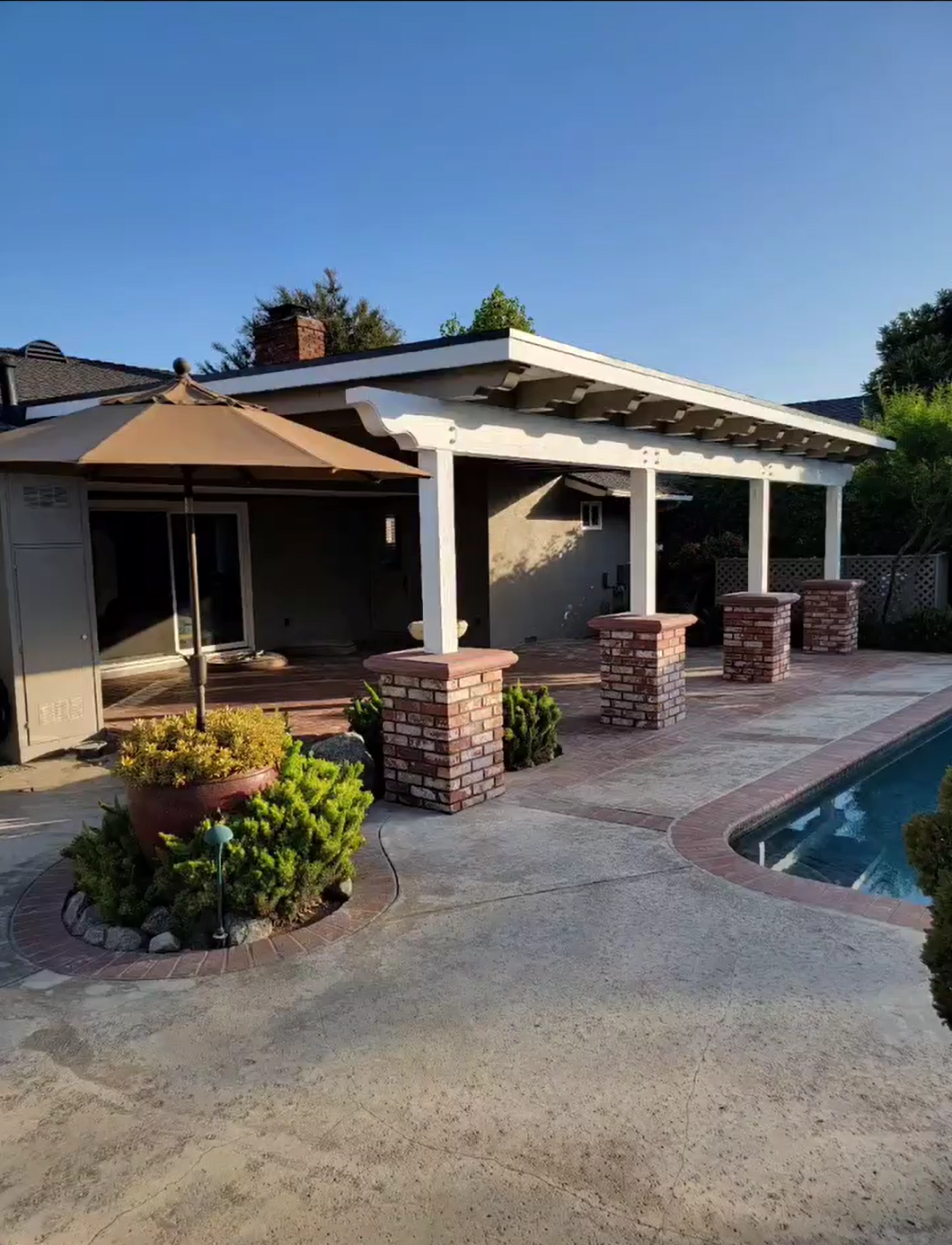 Outdoor patio construction